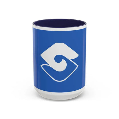 Flag of Shizuoka Shizuoka Japan - Accent Coffee Mug 15oz Navy - Go Mug Yourself
