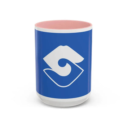 Flag of Shizuoka Shizuoka Japan - Accent Coffee Mug 15oz Pink - Go Mug Yourself