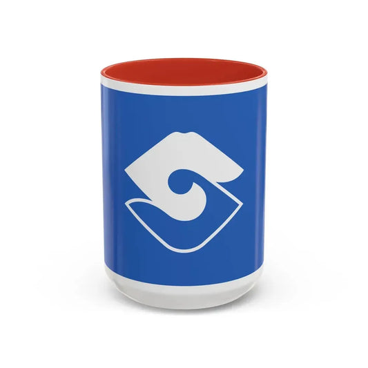 Flag of Shizuoka Shizuoka Japan - Accent Coffee Mug 15oz Red - Go Mug Yourself