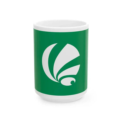 Flag of Shodoshima Kagawa (Japan) White Coffee Mug 15oz - Go Mug Yourself