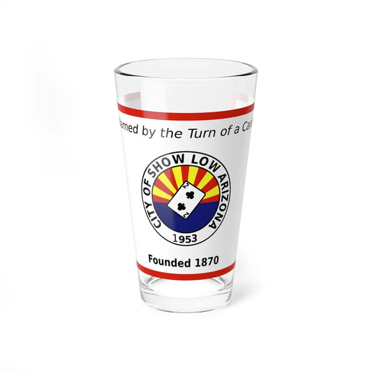 Flag of Show Low Arizona (United States) Pint Glass 16oz 16oz - Go Mug Yourself