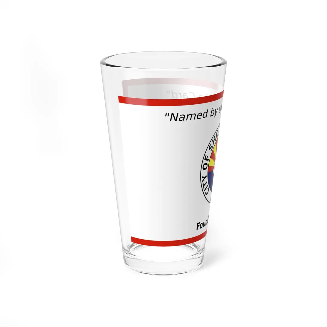 Flag of Show Low Arizona (United States) Pint Glass 16oz - Go Mug Yourself