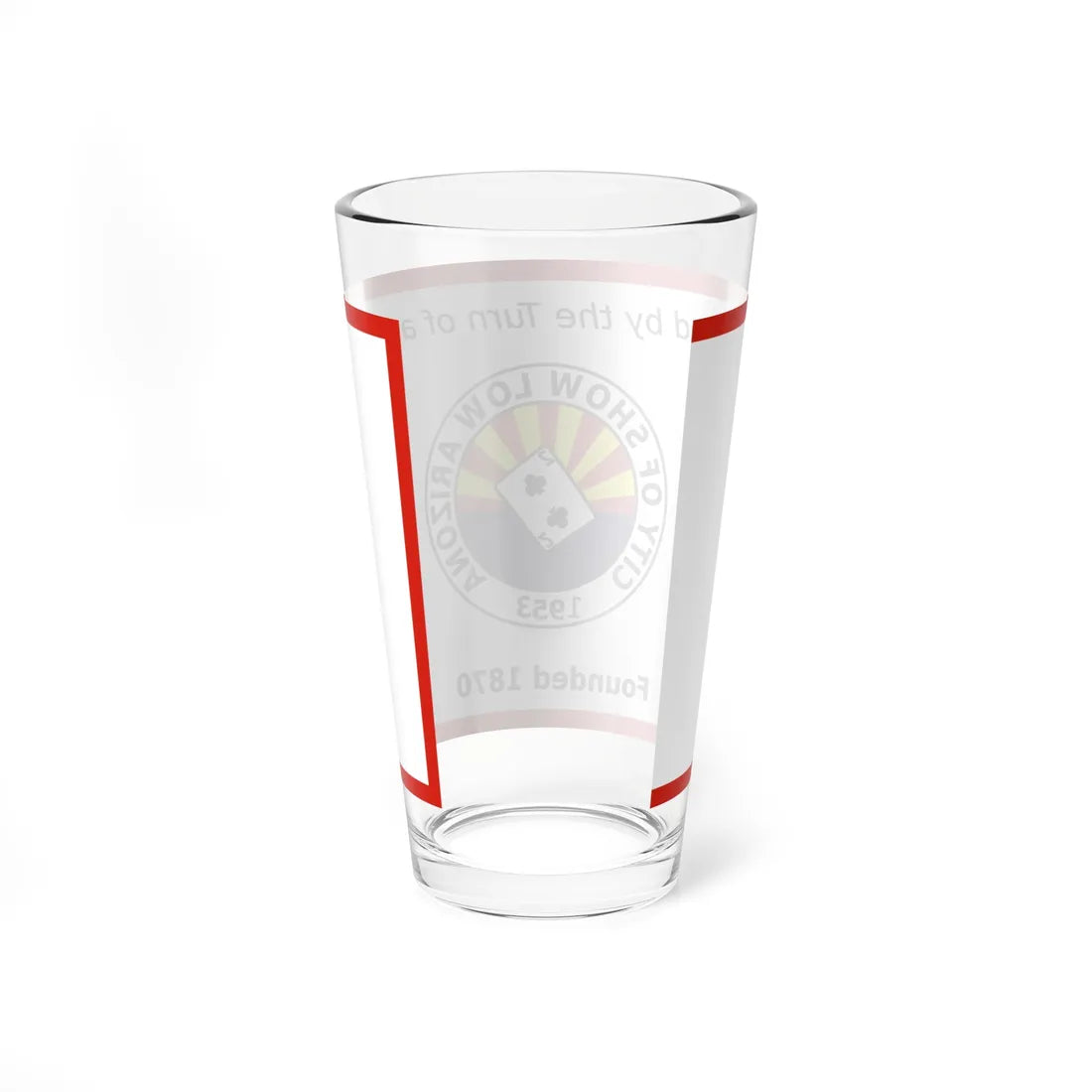Flag of Show Low Arizona (United States) Pint Glass 16oz - Go Mug Yourself