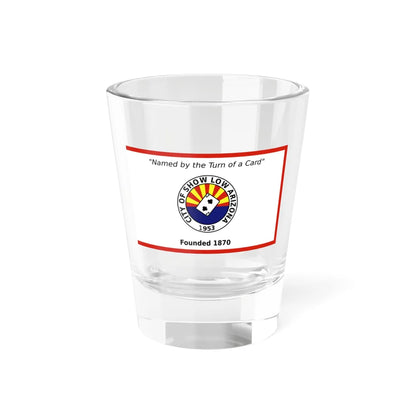 Flag of Show Low Arizona (United States) Shot Glass 1.5oz 1.5oz - Go Mug Yourself