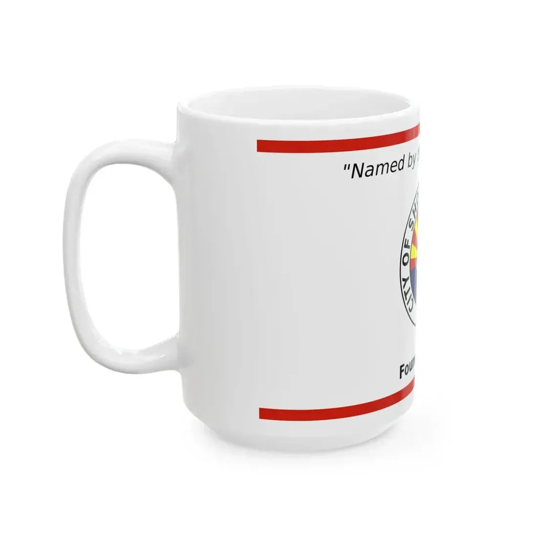 Flag of Show Low Arizona (United States) White Coffee Mug - Go Mug Yourself