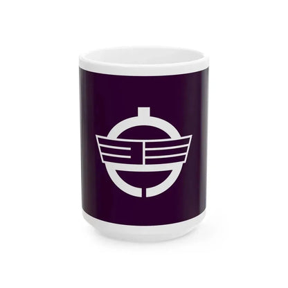 Flag of Showa Fukushima (Japan) White Coffee Mug 15oz - Go Mug Yourself