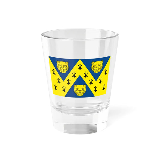 Flag of Shropshire (England) Shot Glass 1.5oz 1.5oz - Go Mug Yourself