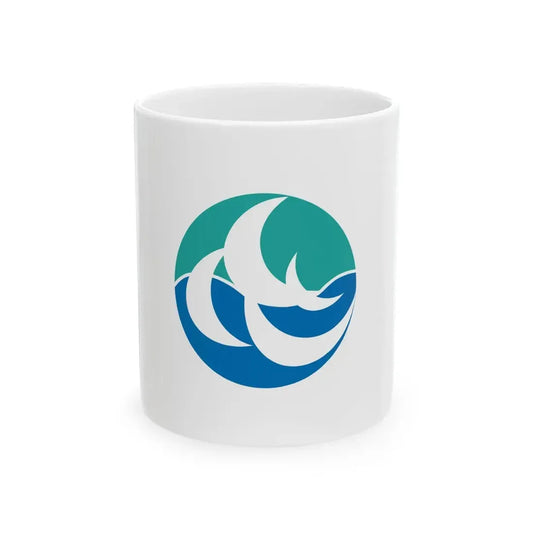 Flag of Shunan Yamaguchi (Japan) White Coffee Mug 11oz - Go Mug Yourself