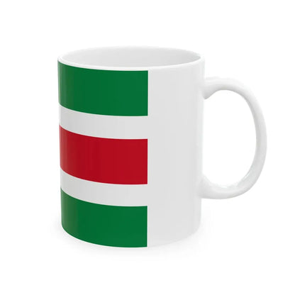 Flag of Shushufindi (Ecuador) White Coffee Mug - Go Mug Yourself