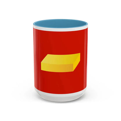 Flag of Shuya Russia - Accent Coffee Mug 15oz Light Blue - Go Mug Yourself