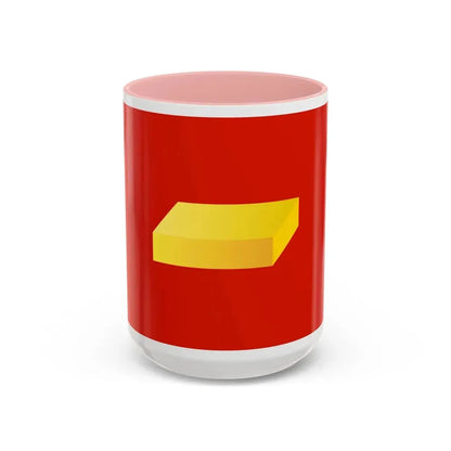 Flag of Shuya Russia - Accent Coffee Mug 15oz Pink - Go Mug Yourself