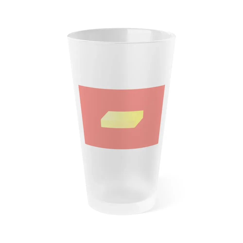 Flag of Shuya Russia - Frosted Pint Glass 16oz 16oz Frosted - Go Mug Yourself