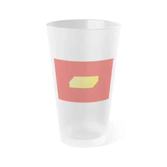 Flag of Shuya Russia - Frosted Pint Glass 16oz 16oz Frosted - Go Mug Yourself
