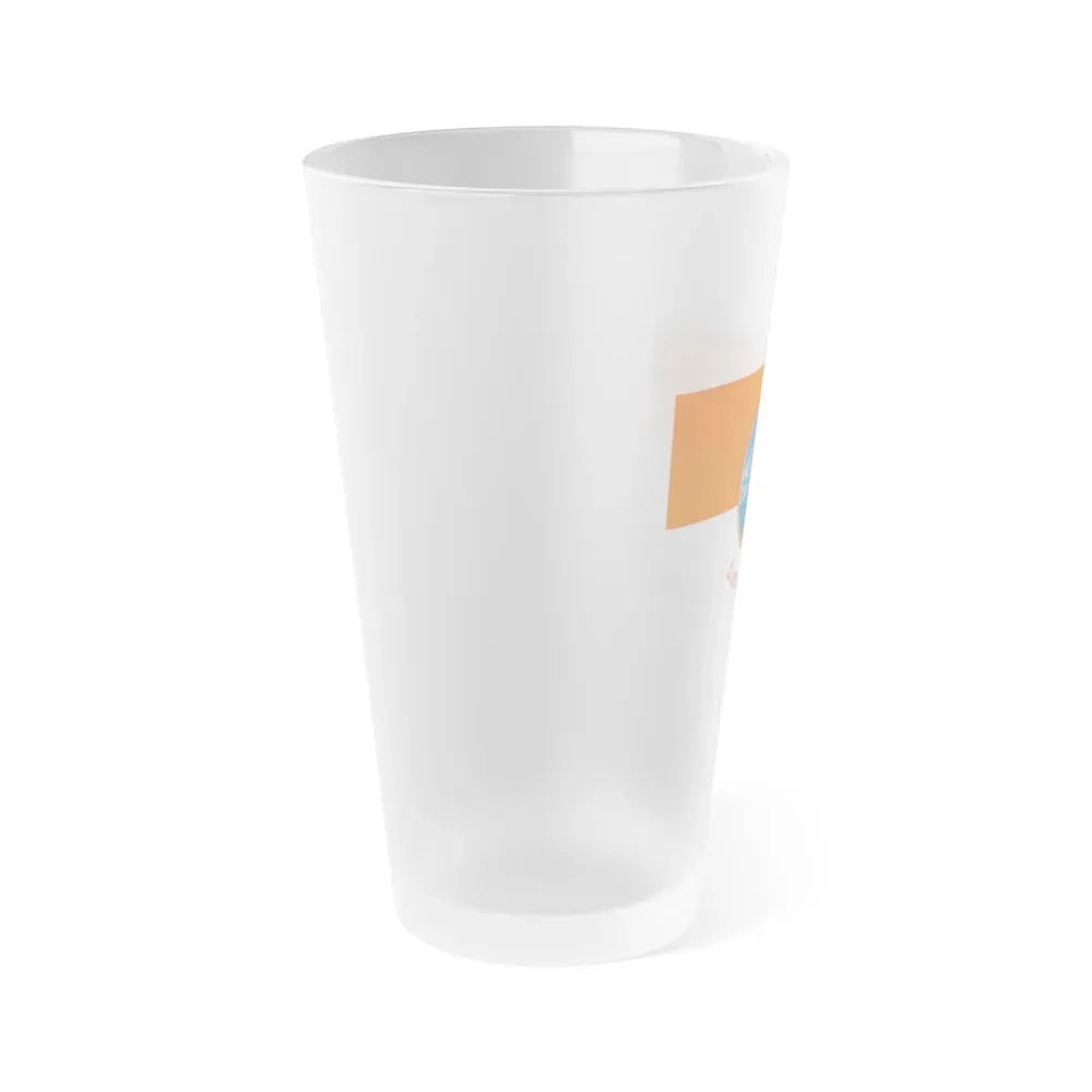Flag of Si Sa Ket Province Thailand - Frosted Pint Glass 16oz - Go Mug Yourself