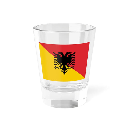 Flag of Sicilian-Arbëreshë (Albania) Shot Glass 1.5oz 1.5oz - Go Mug Yourself