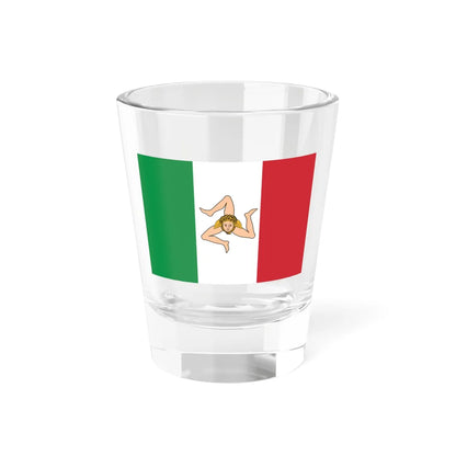 Flag of Sicilian Kingdom 1848 (Italy) Shot Glass 1.5oz 1.5oz - Go Mug Yourself