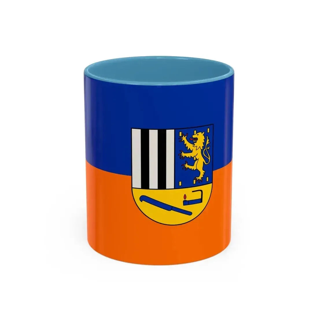 Flag of Siegen Wittgenstein Germany - Accent Coffee Mug 11oz Light Blue - Go Mug Yourself