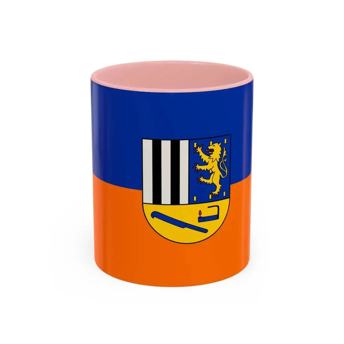 Flag of Siegen Wittgenstein Germany - Accent Coffee Mug 11oz Pink - Go Mug Yourself