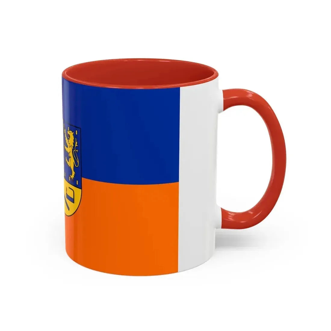 Flag of Siegen Wittgenstein Germany - Accent Coffee Mug - Go Mug Yourself