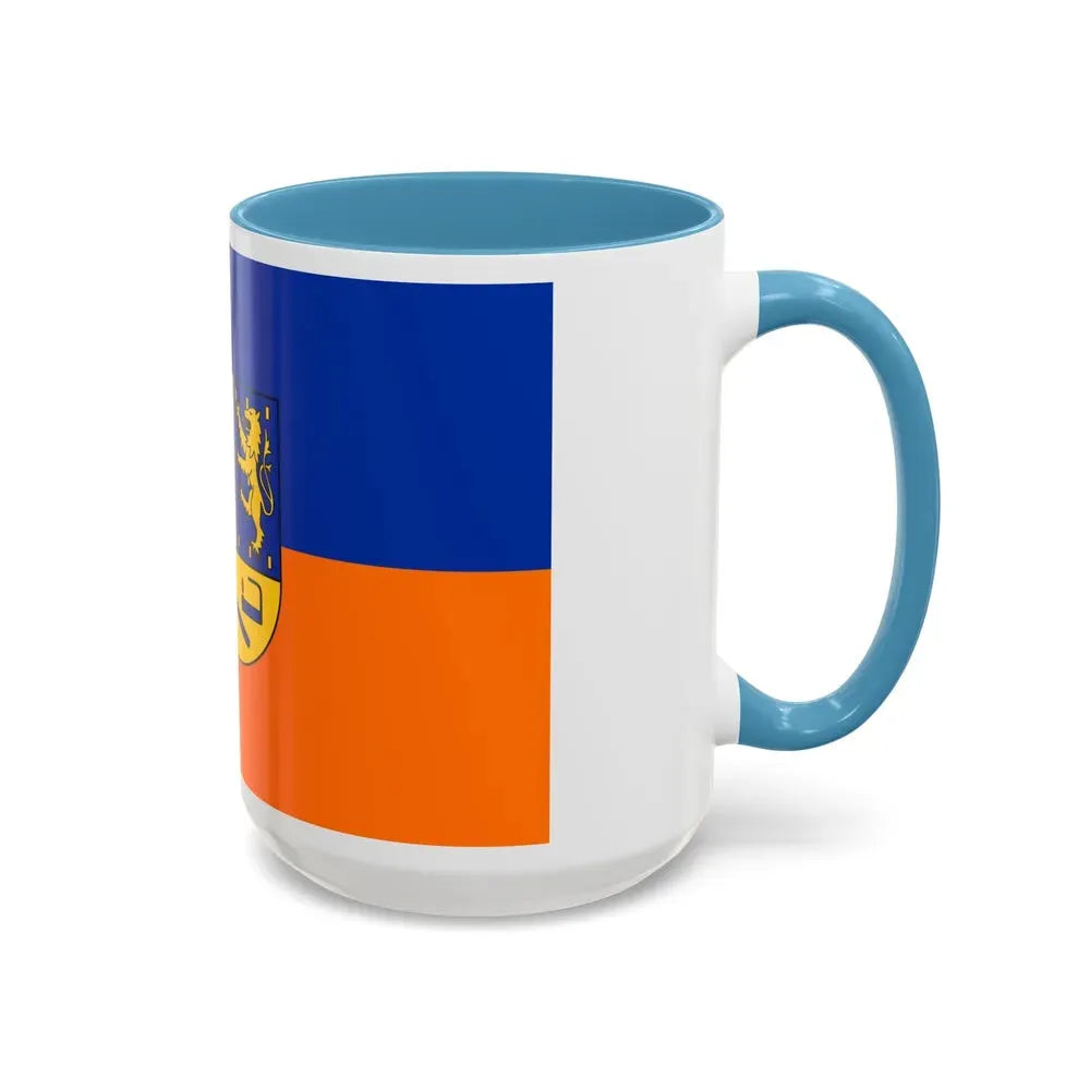 Flag of Siegen Wittgenstein Germany - Accent Coffee Mug - Go Mug Yourself