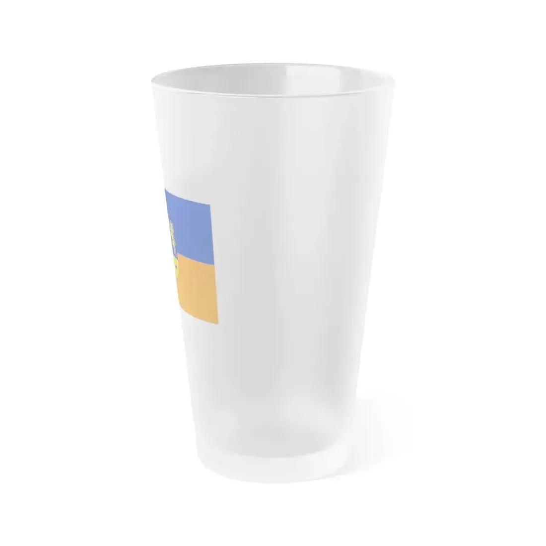 Flag of Siegen Wittgenstein Germany - Frosted Pint Glass 16oz - Go Mug Yourself