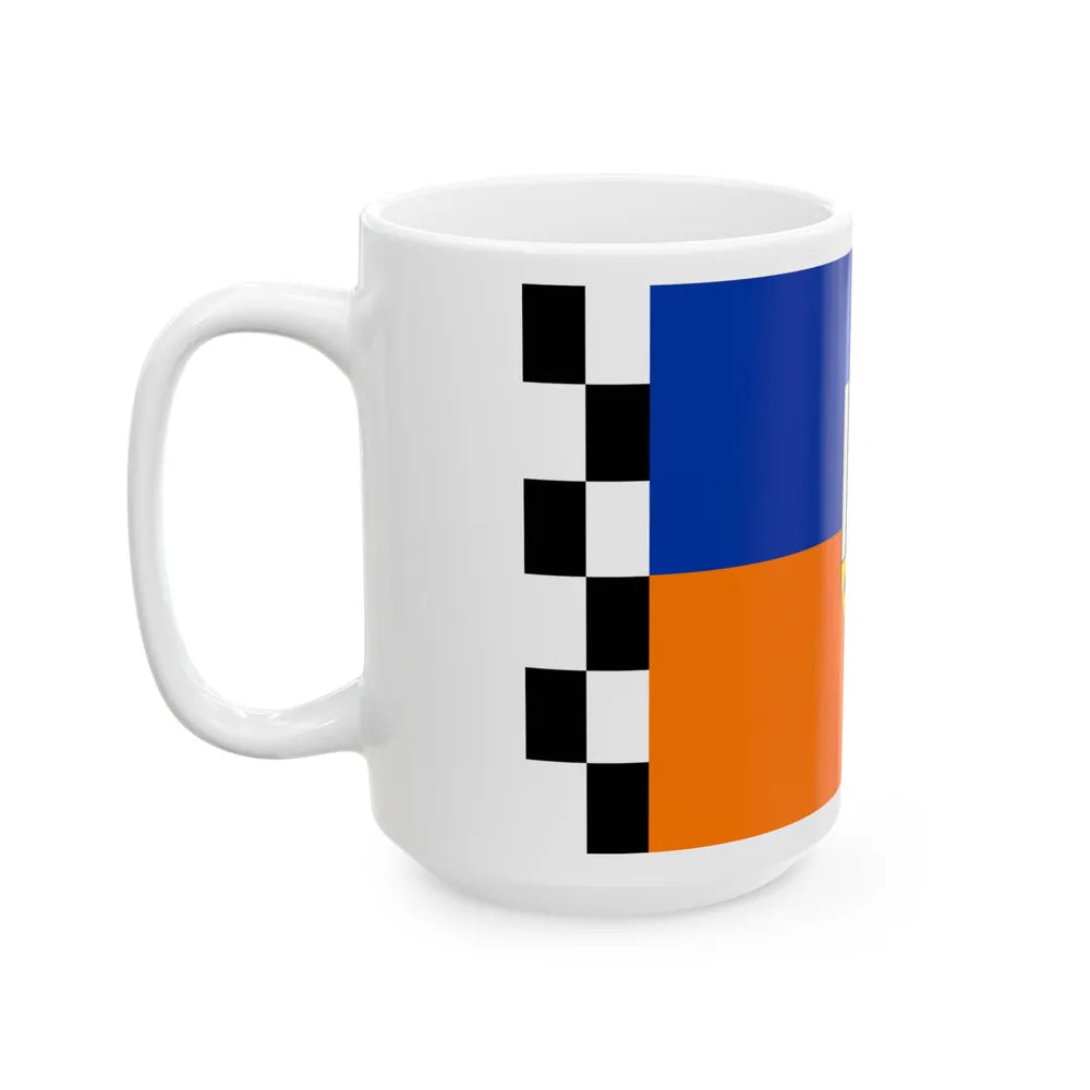 Flag of Siegen Wittgenstein Germany - White Coffee Mug-Go Mug Yourself