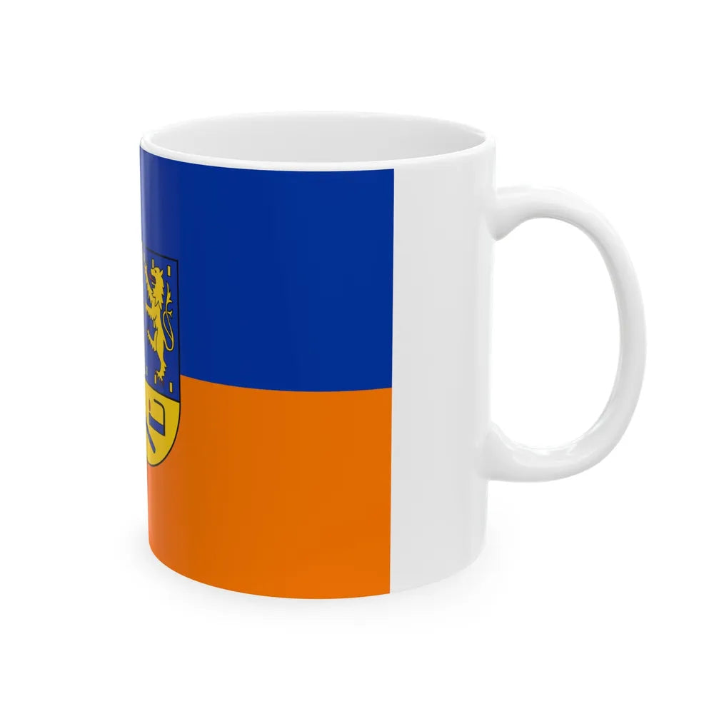 Flag of Siegen Wittgenstein Germany - White Coffee Mug-Go Mug Yourself