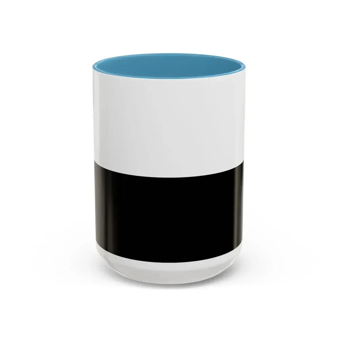 Flag of Siena Italy - Accent Coffee Mug 15oz Light Blue - Go Mug Yourself