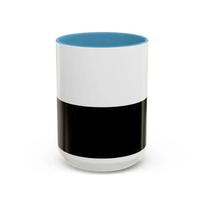 Flag of Siena Italy - Accent Coffee Mug 15oz Light Blue - Go Mug Yourself