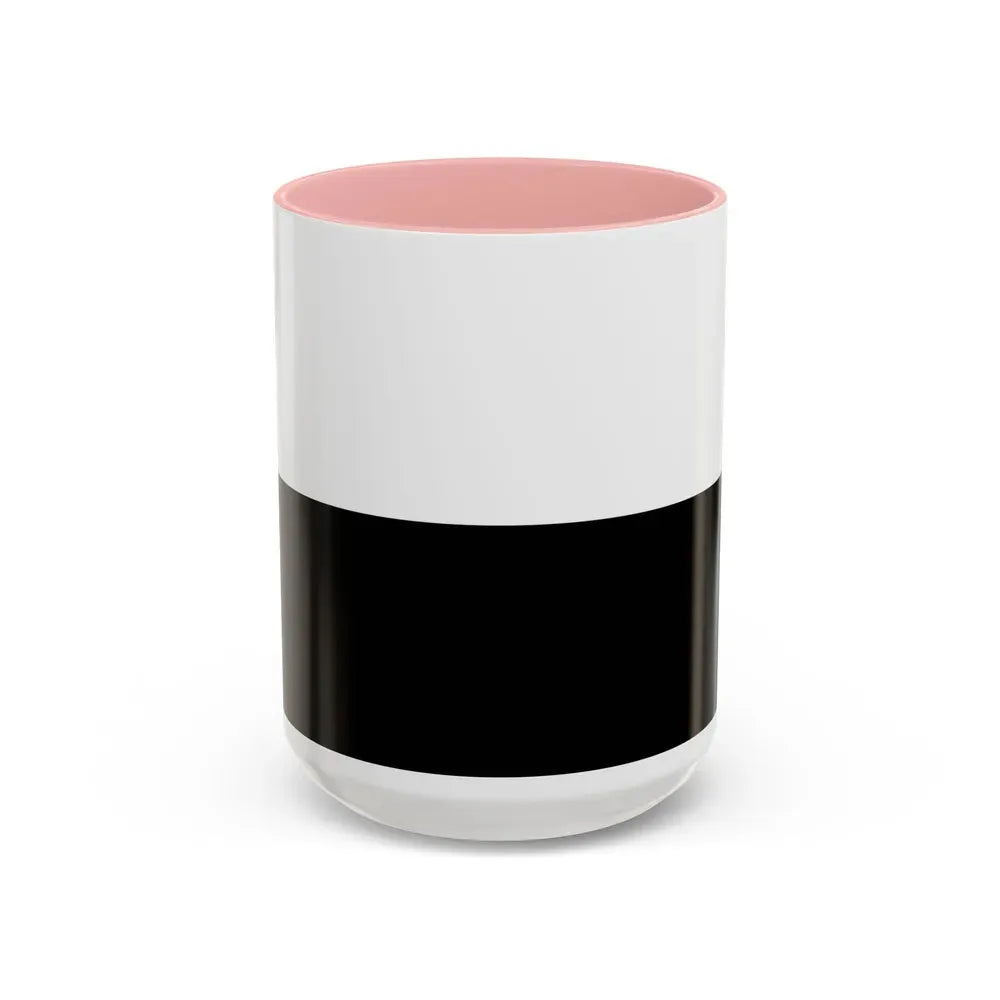 Flag of Siena Italy - Accent Coffee Mug 15oz Pink - Go Mug Yourself