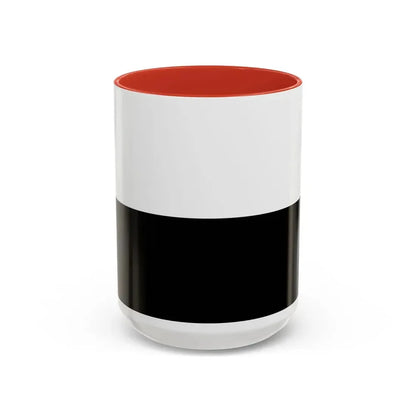 Flag of Siena Italy - Accent Coffee Mug 15oz Red - Go Mug Yourself