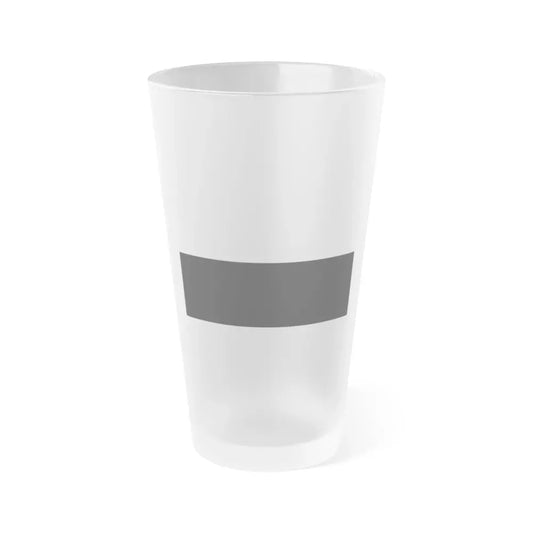 Flag of Siena Italy - Frosted Pint Glass 16oz 16oz Frosted - Go Mug Yourself