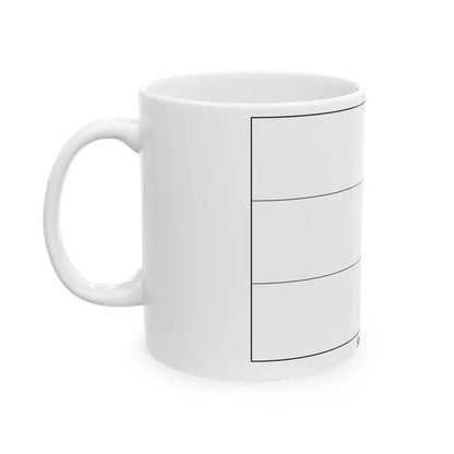 Flag of Sierra Leone colouring page (Sierra Leone) White Coffee Mug - Go Mug Yourself