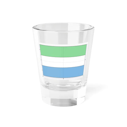 Flag of Sierra Leone construction sheet (Sierra Leone) Shot Glass 1.5oz 1.5oz - Go Mug Yourself