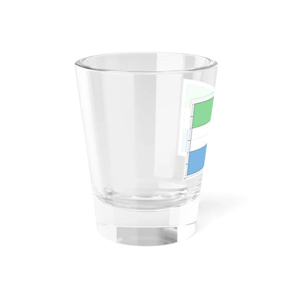 Flag of Sierra Leone construction sheet (Sierra Leone) Shot Glass 1.5oz - Go Mug Yourself