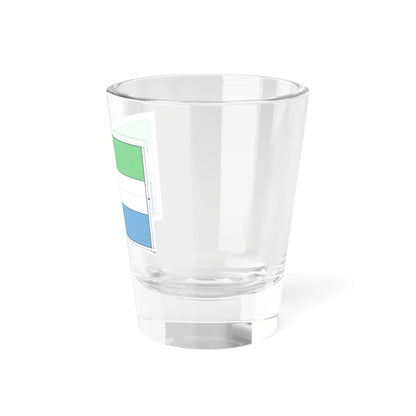 Flag of Sierra Leone construction sheet (Sierra Leone) Shot Glass 1.5oz - Go Mug Yourself
