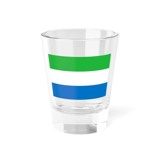 Flag of Sierra Leone (Sierra Leone) Shot Glass 1.5oz 1.5oz - Go Mug Yourself