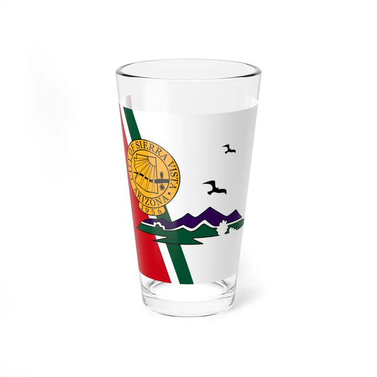 Flag of Sierra Vista Arizona (United States) Pint Glass 16oz 16oz - Go Mug Yourself