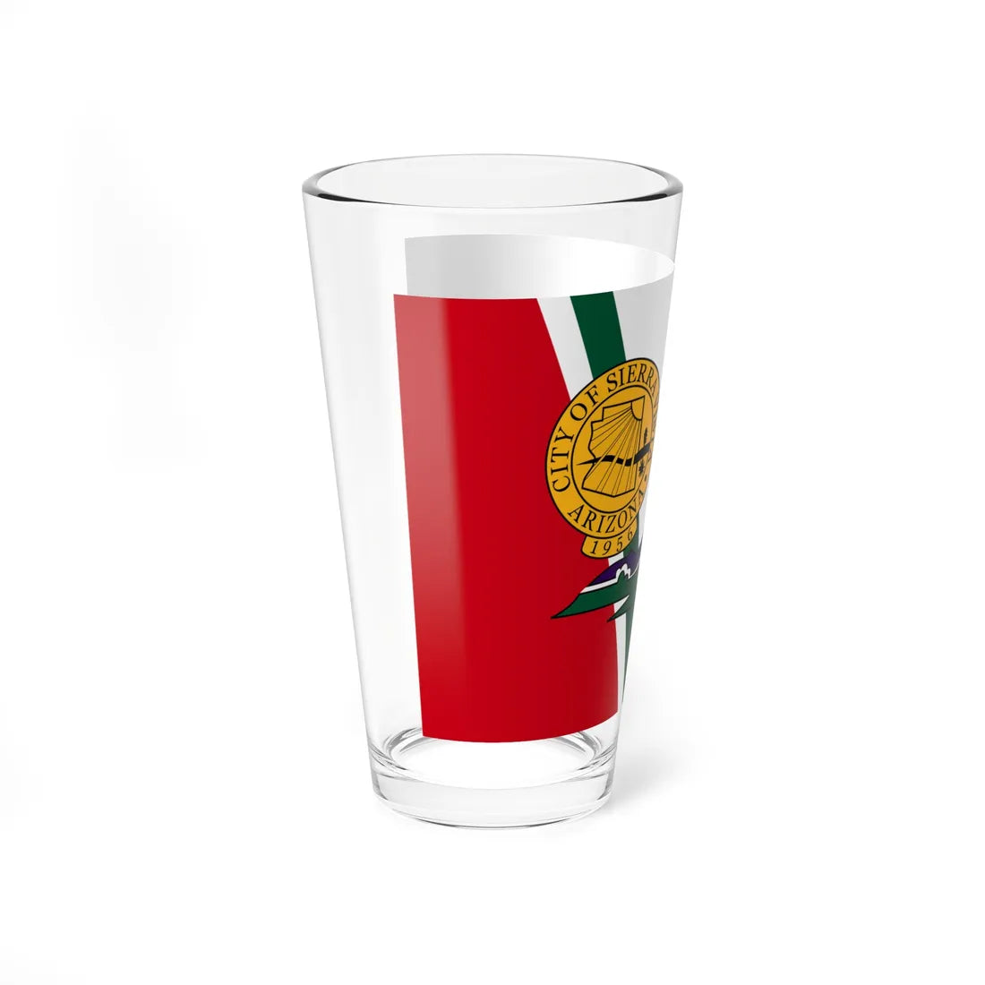 Flag of Sierra Vista Arizona (United States) Pint Glass 16oz - Go Mug Yourself