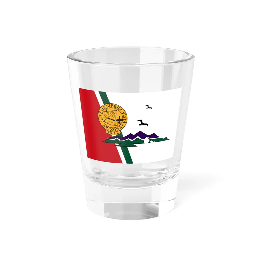 Flag of Sierra Vista Arizona (United States) Shot Glass 1.5oz 1.5oz - Go Mug Yourself