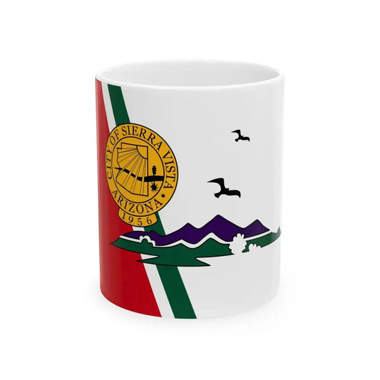 Flag of Sierra Vista Arizona (United States) White Coffee Mug 11oz - Go Mug Yourself