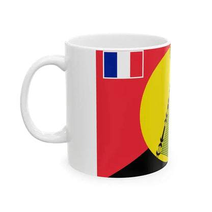 Flag of Sigave 1976-2020 (France) White Coffee Mug - Go Mug Yourself