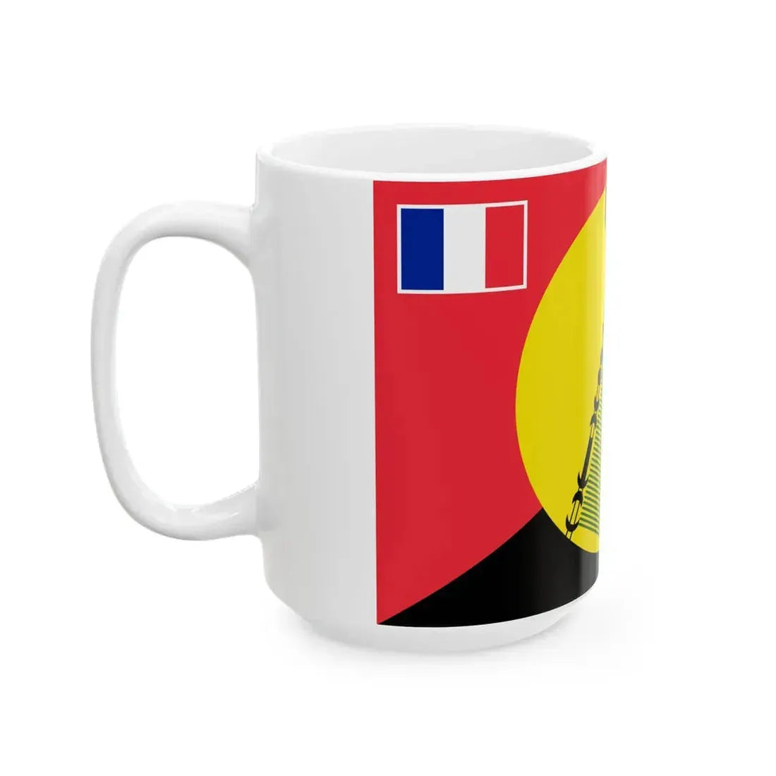 Flag of Sigave 1976-2020 (France) White Coffee Mug - Go Mug Yourself