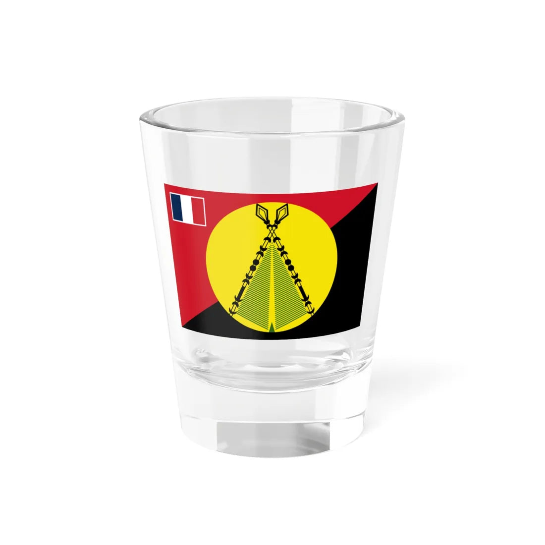 Flag of Sigave (France) Shot Glass 1.5oz 1.5oz - Go Mug Yourself