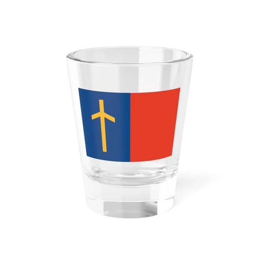 Flag of Sighnaghi Municipality (Georgia) Shot Glass 1.5oz 1.5oz - Go Mug Yourself