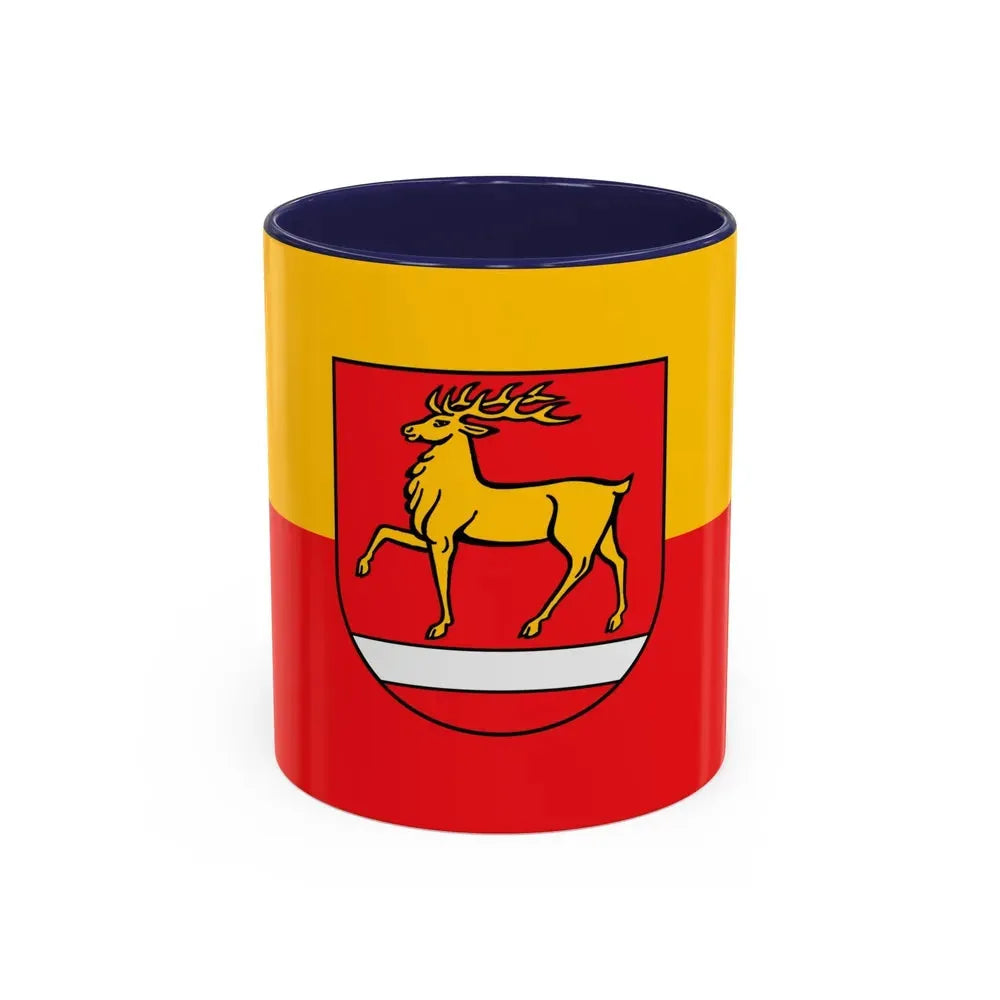 Flag of Sigmaringen Germany - Accent Coffee Mug 11oz Navy - Go Mug Yourself