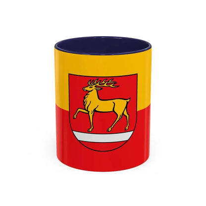 Flag of Sigmaringen Germany - Accent Coffee Mug 11oz Navy - Go Mug Yourself