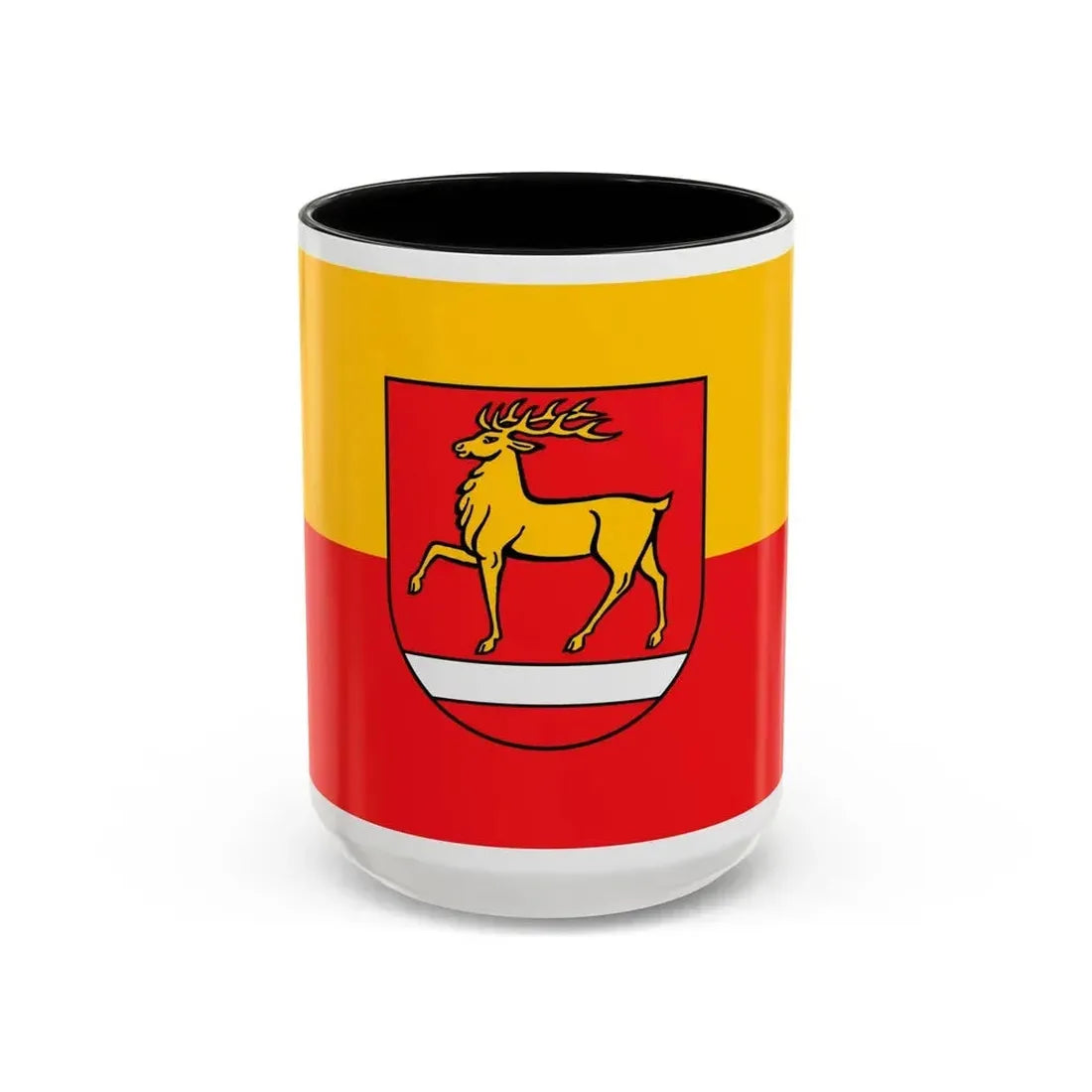 Flag of Sigmaringen Germany - Accent Coffee Mug 15oz Black - Go Mug Yourself