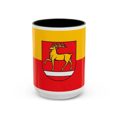 Flag of Sigmaringen Germany - Accent Coffee Mug 15oz Black - Go Mug Yourself