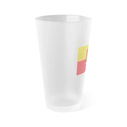 Flag of Sigmaringen Germany - Frosted Pint Glass 16oz - Go Mug Yourself